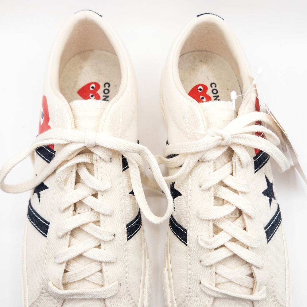 Comme des Garcons PLAY x Converse Sneakers Size 8.5 Low Top Streetwear - Picture 7 of 9